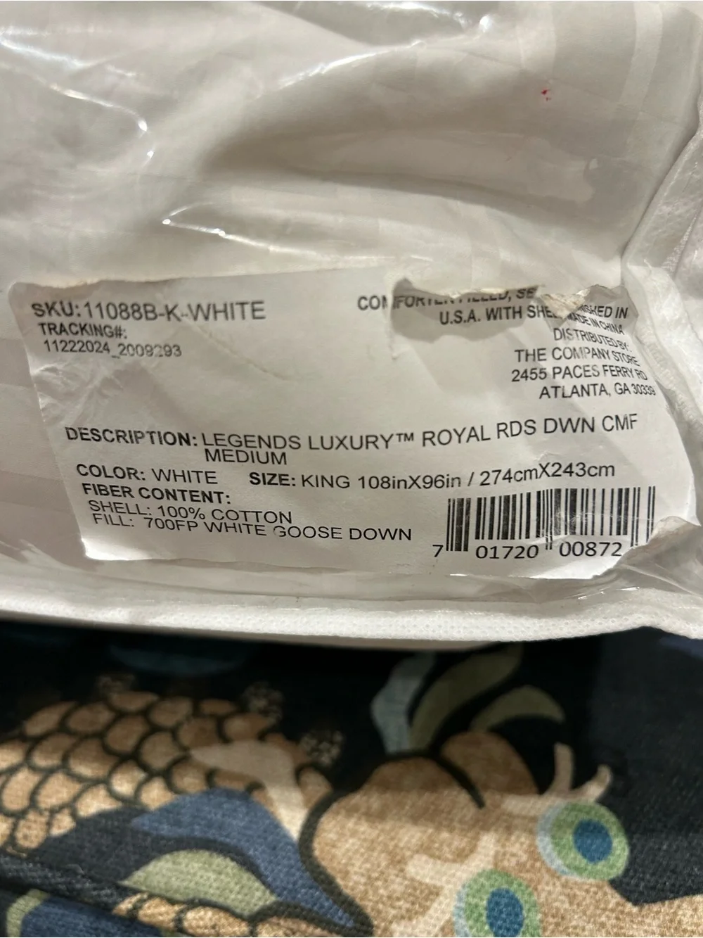 The Company Store Legends Royal White Down Comforter